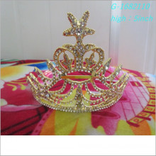 Vente en gros Personnalisé personnalisé Tiara Gold King Crown